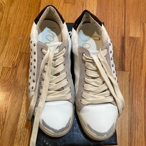 Pre-owned Sam Edelman Esme,white/grey leather